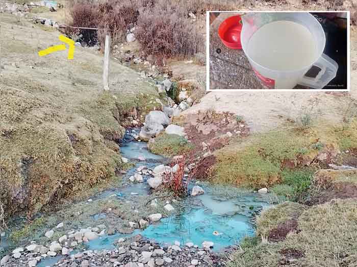 Denuncian contaminación de manantial que abastece a comunidad campesina de Churo, en Mara